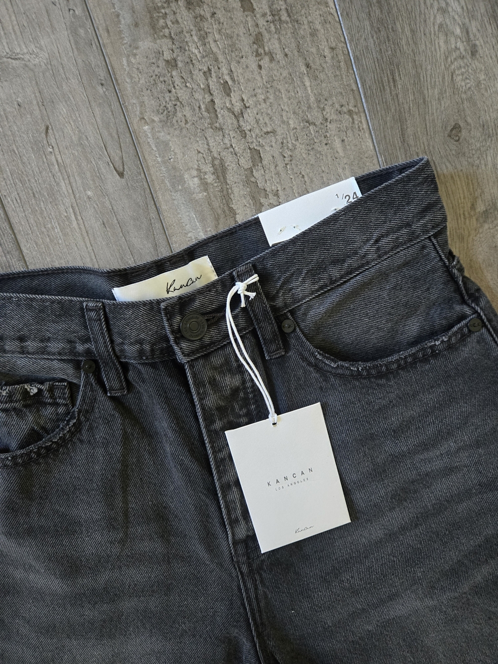 KanCan Black Distressed 90's Flare Jeans - Picture 3 of 9